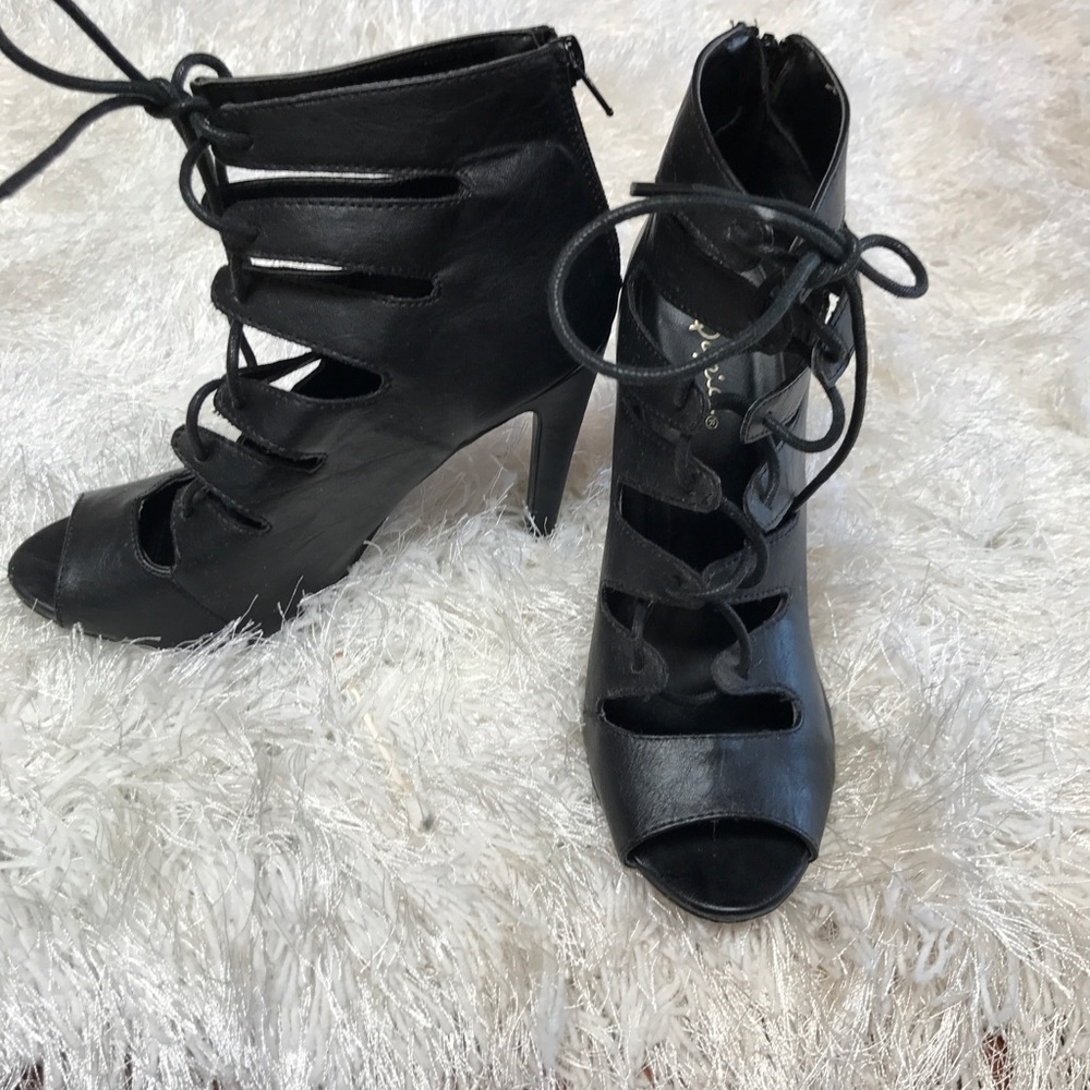 Black Strappy Heels